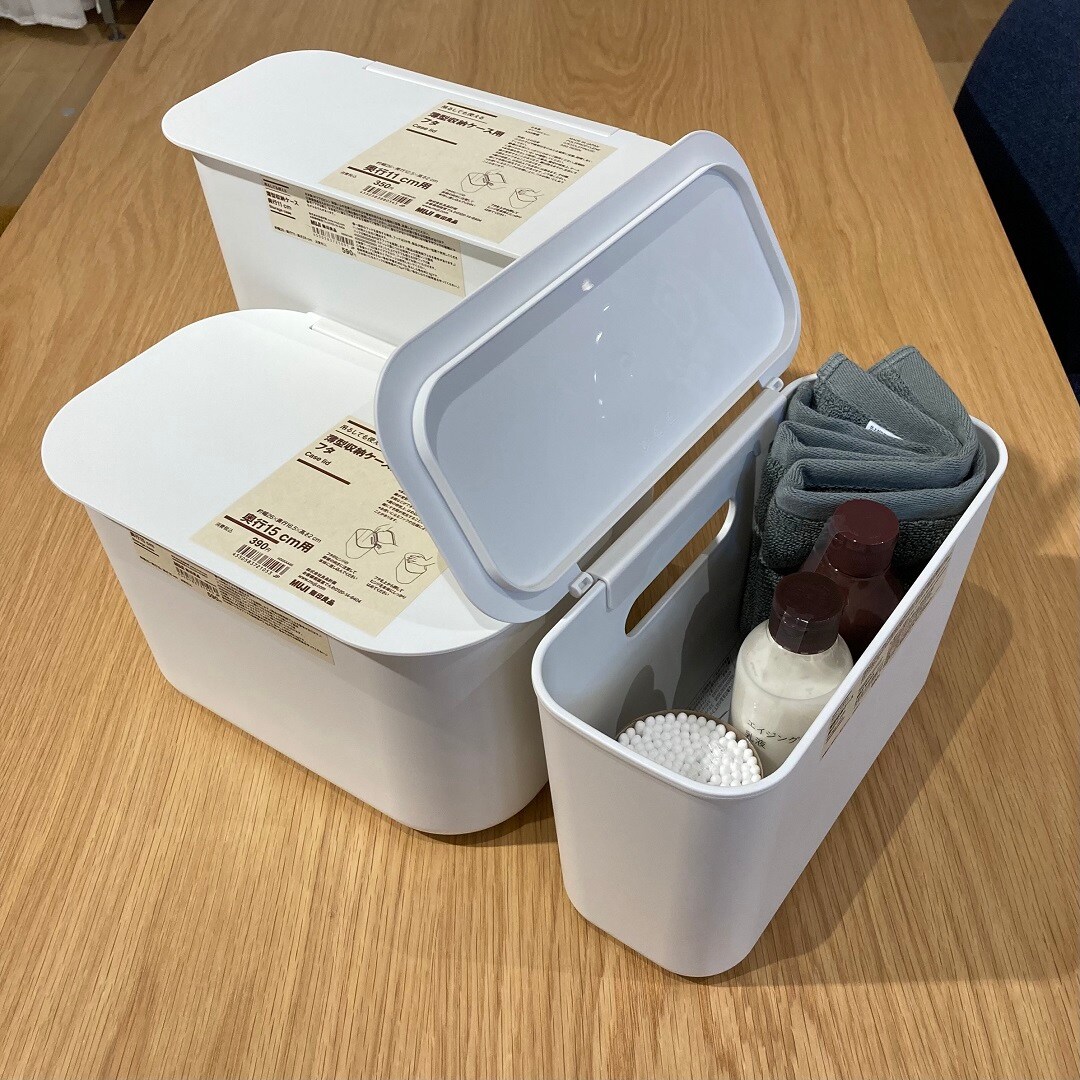 西友荻窪】吊るして使える薄型収納ケース｜ 無印良品